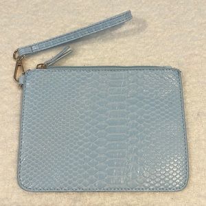 Jules Kae Snakeskin Leather Wristlet